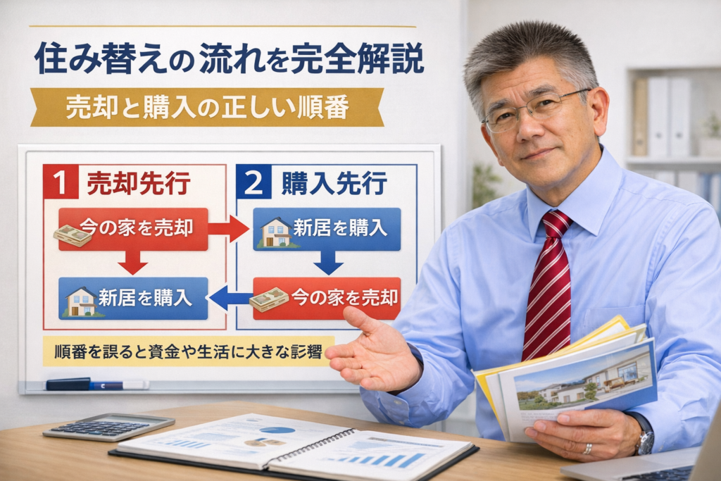 Chat GPTで作成｜住み替えの流れを完全解説｜売却と購入の正しい順番